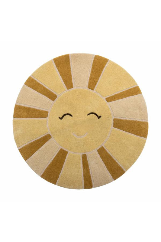 Sun Rug, Yellow, Wool