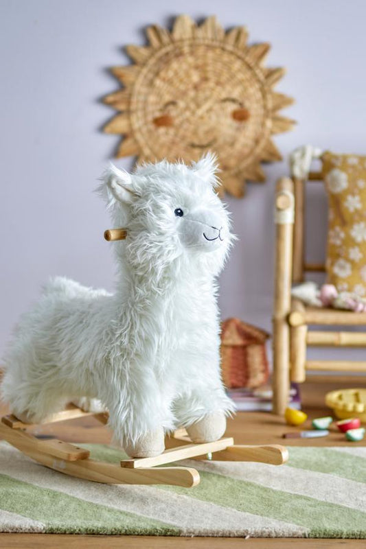 Kinto Rocking Toy Lama White Polyester