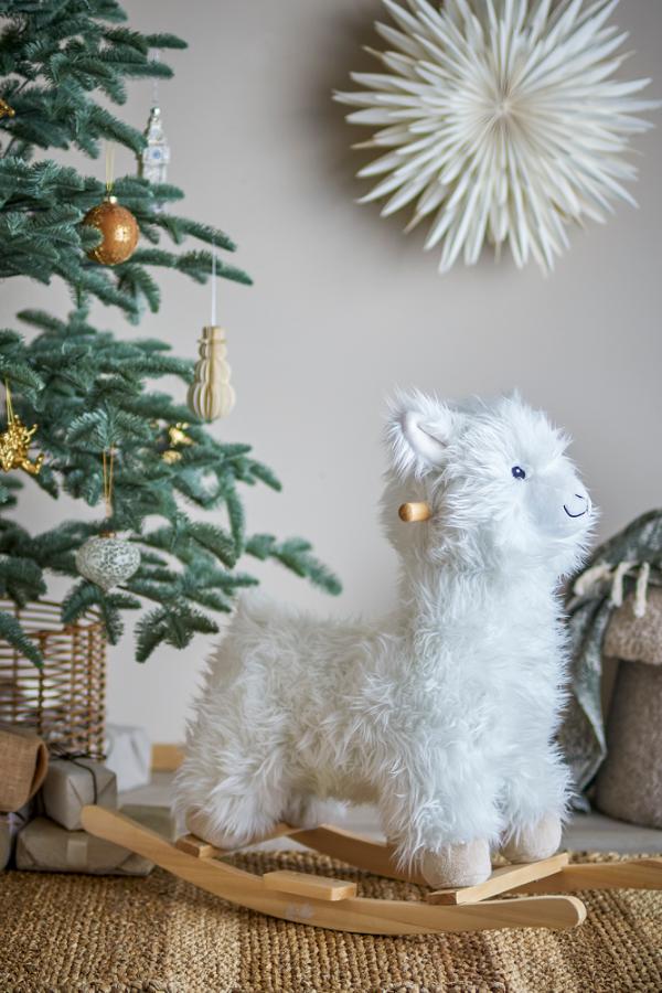 Kinto Rocking Toy Lama White Polyester