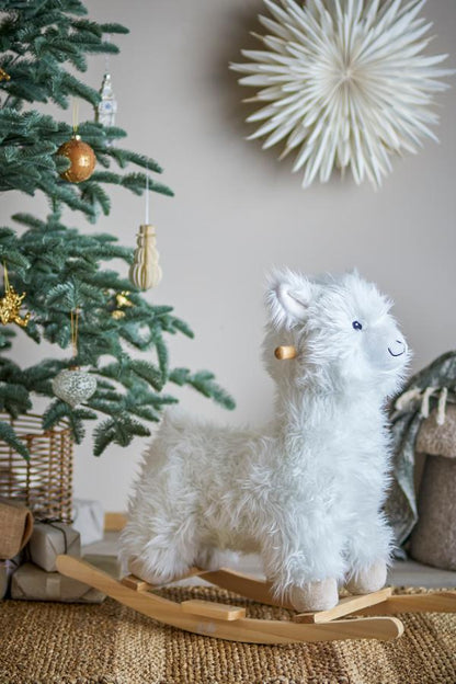 Kinto Rocking Toy Lama White Polyester