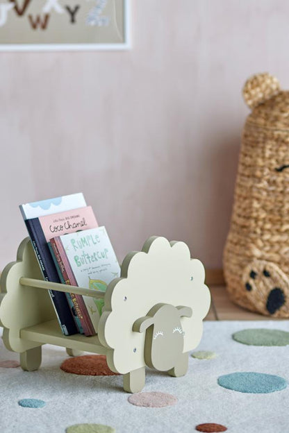 Dolly Book Stand, Green, FSC®100%, MDF
