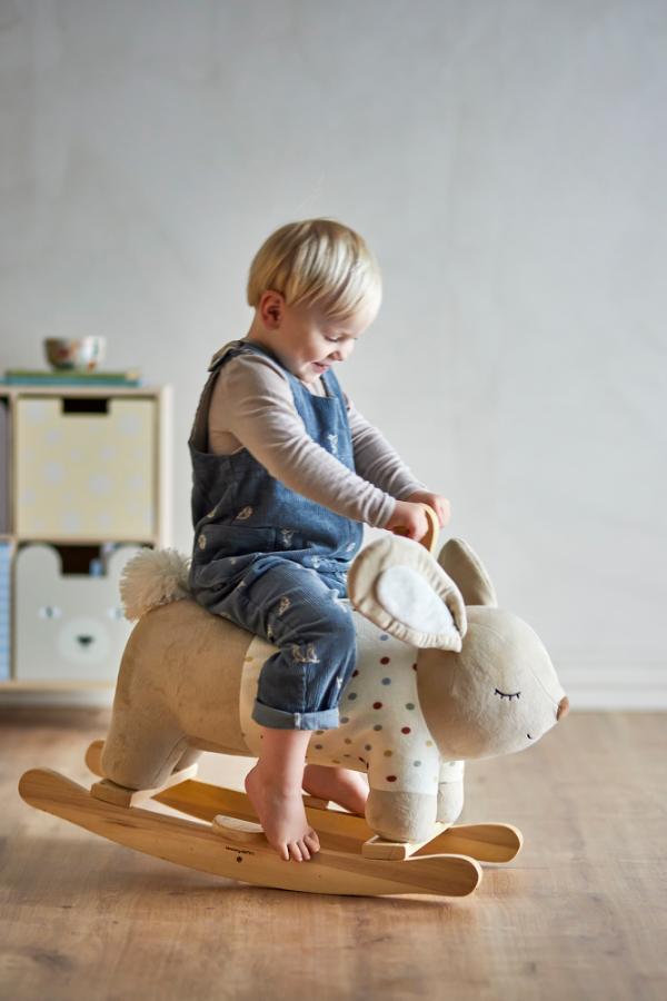 Villja Rocking Toy Rabbit Multi Polyester