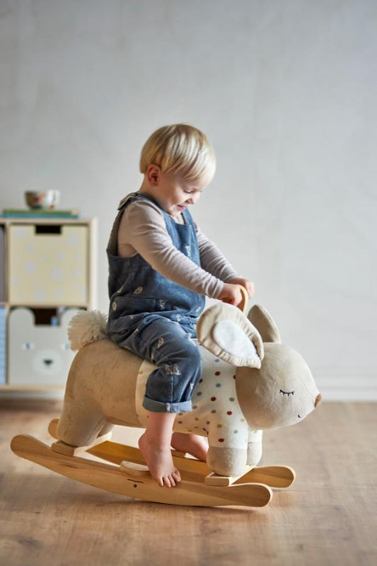 Villja Rocking Toy Rabbit Multi Polyester