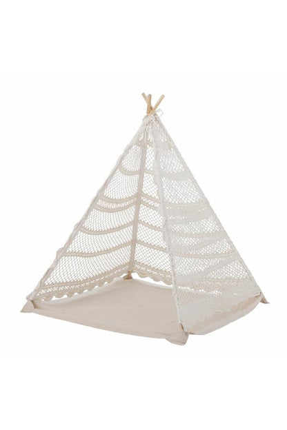 Bloomingville MINI Herle Barntält (Tipi) – Handvirkad i Bomull