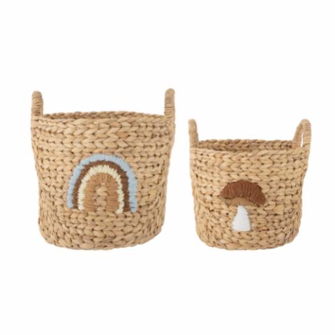 Agnes Basket, Multi, Water Hyacinth