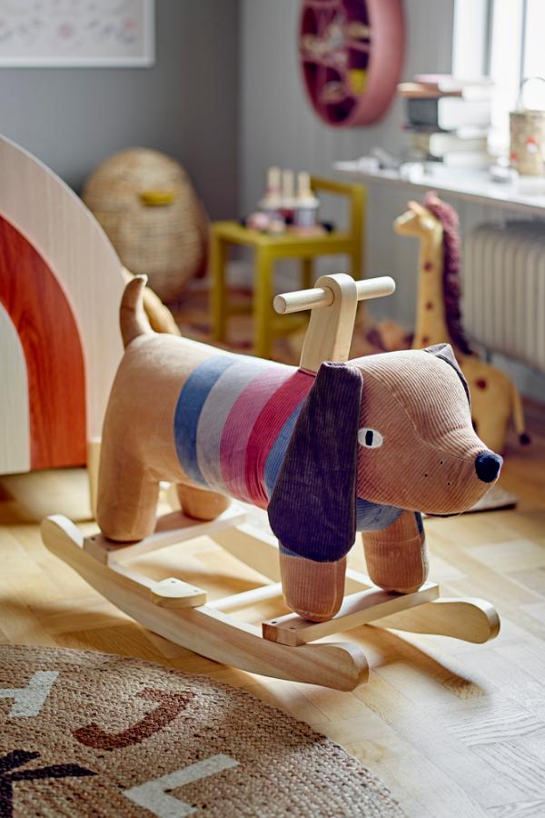 Charlie Rocking Toy Dog Multi Polyester