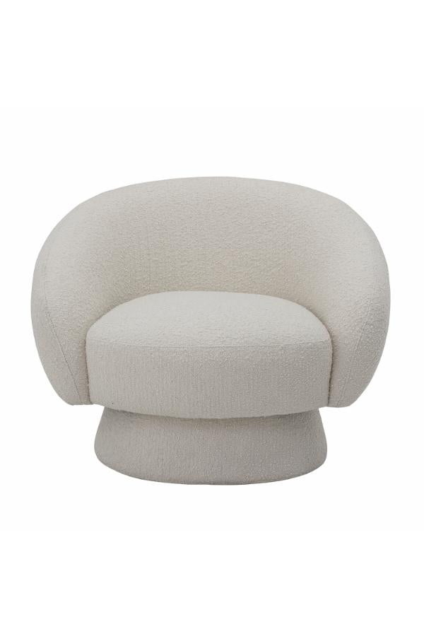 Bloomingville Loungestol Vit Bouclé