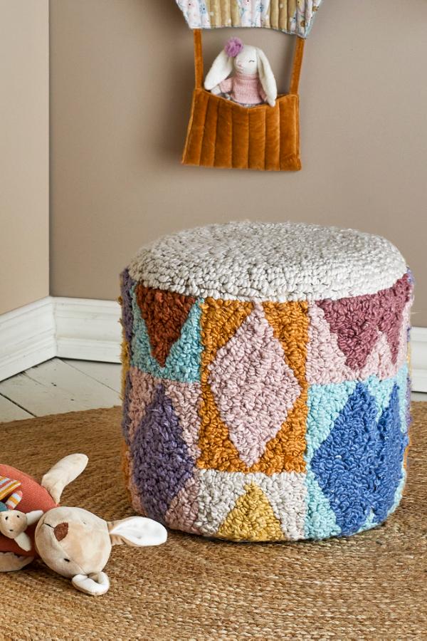 Miaki Pouf, Multi, Cotton