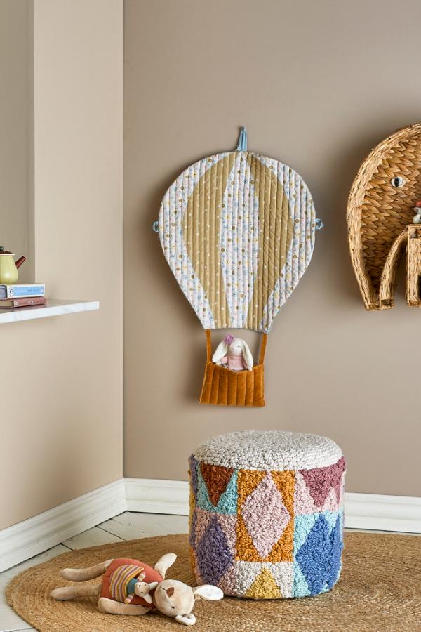 Miaki Pouf, Multi, Cotton