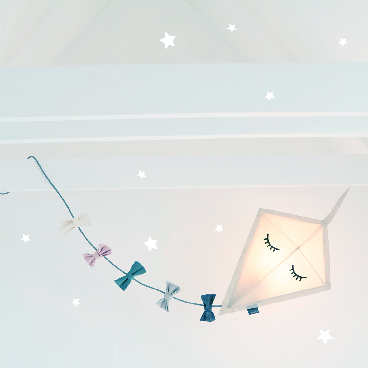 Kite ceiling textile lampa